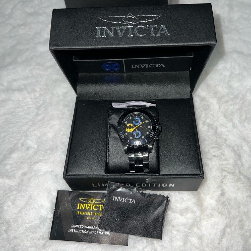 NWT Invicta DC Comics Batman Limited Edition Chronograph Watch 29061 Rare